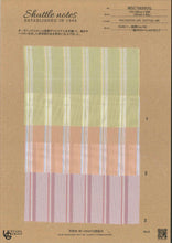 画像をギャラリービューアに読み込む, Organic Cotton 60/- X Hard-Twist Polyester Lawn Cloth Stripe/ MSC75823OG  1/3
